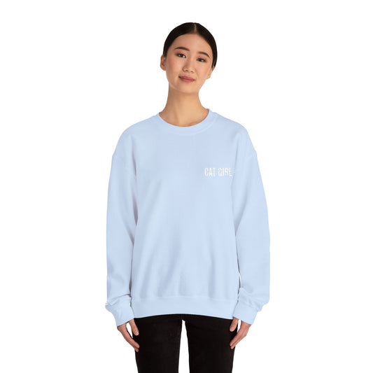 "Cat Girl" Embroidered Unisex Heavy Blend™ Crewneck Sweatshirt