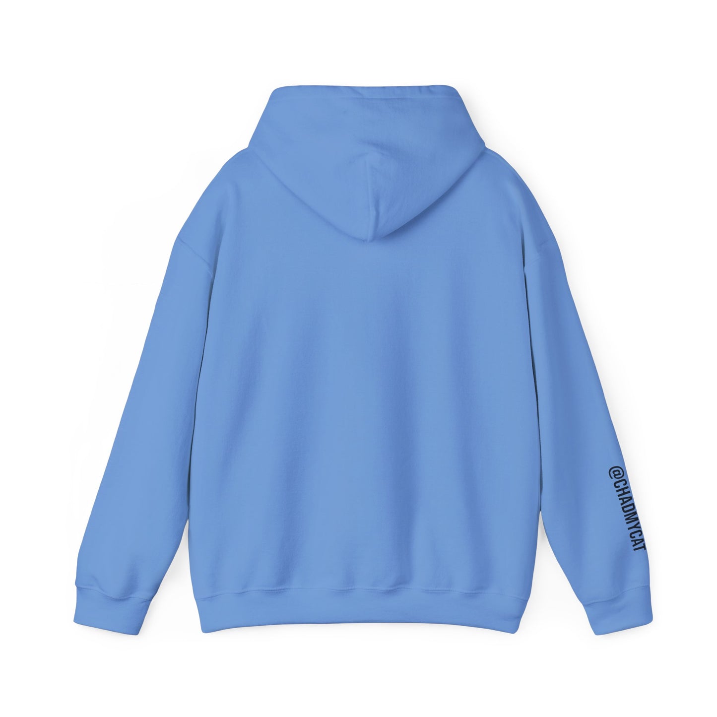 "I can't, my cat needs me" Unisex Heavy Blend™ Hooded Sweatshirt
