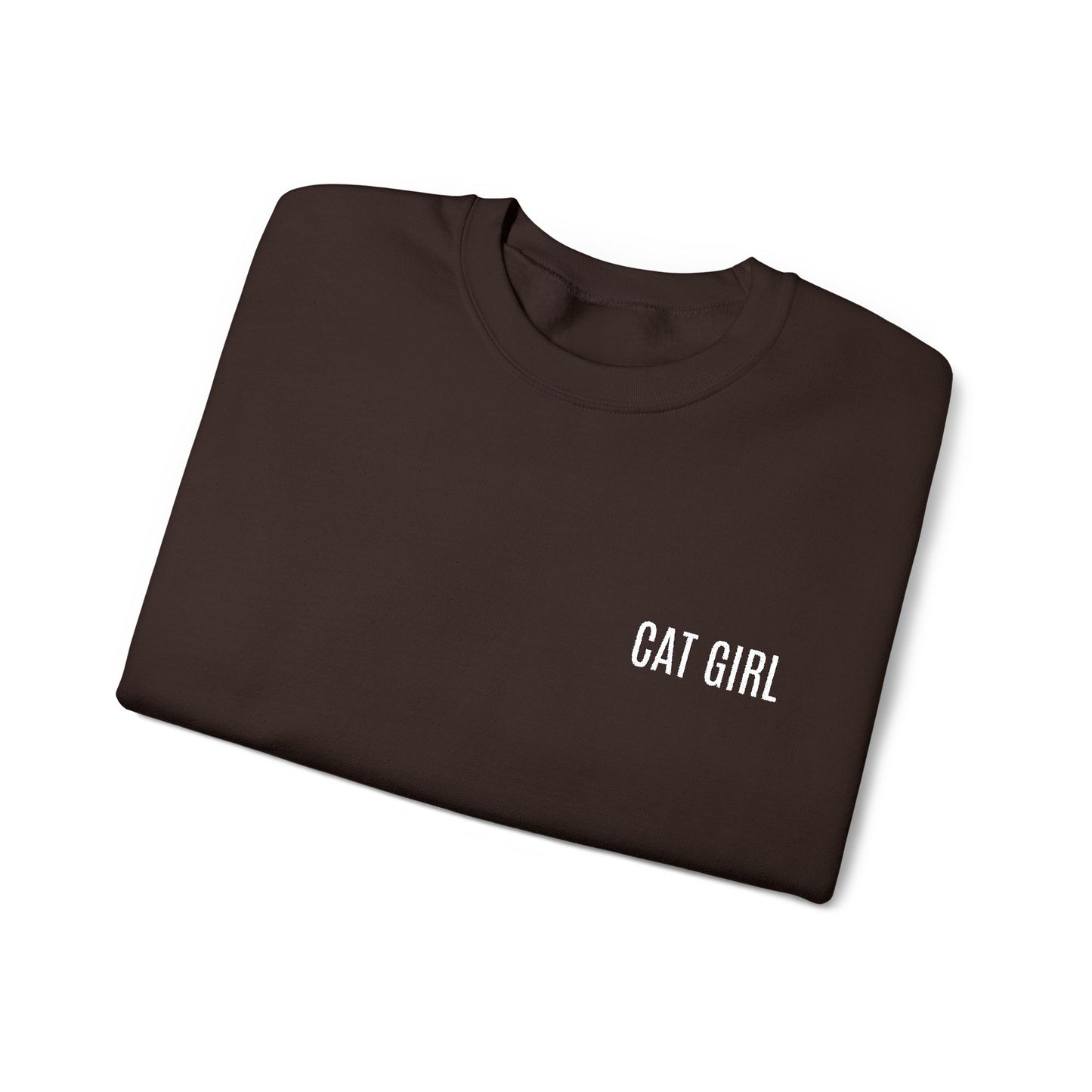 "Cat Girl" Embroidered Unisex Heavy Blend™ Crewneck Sweatshirt