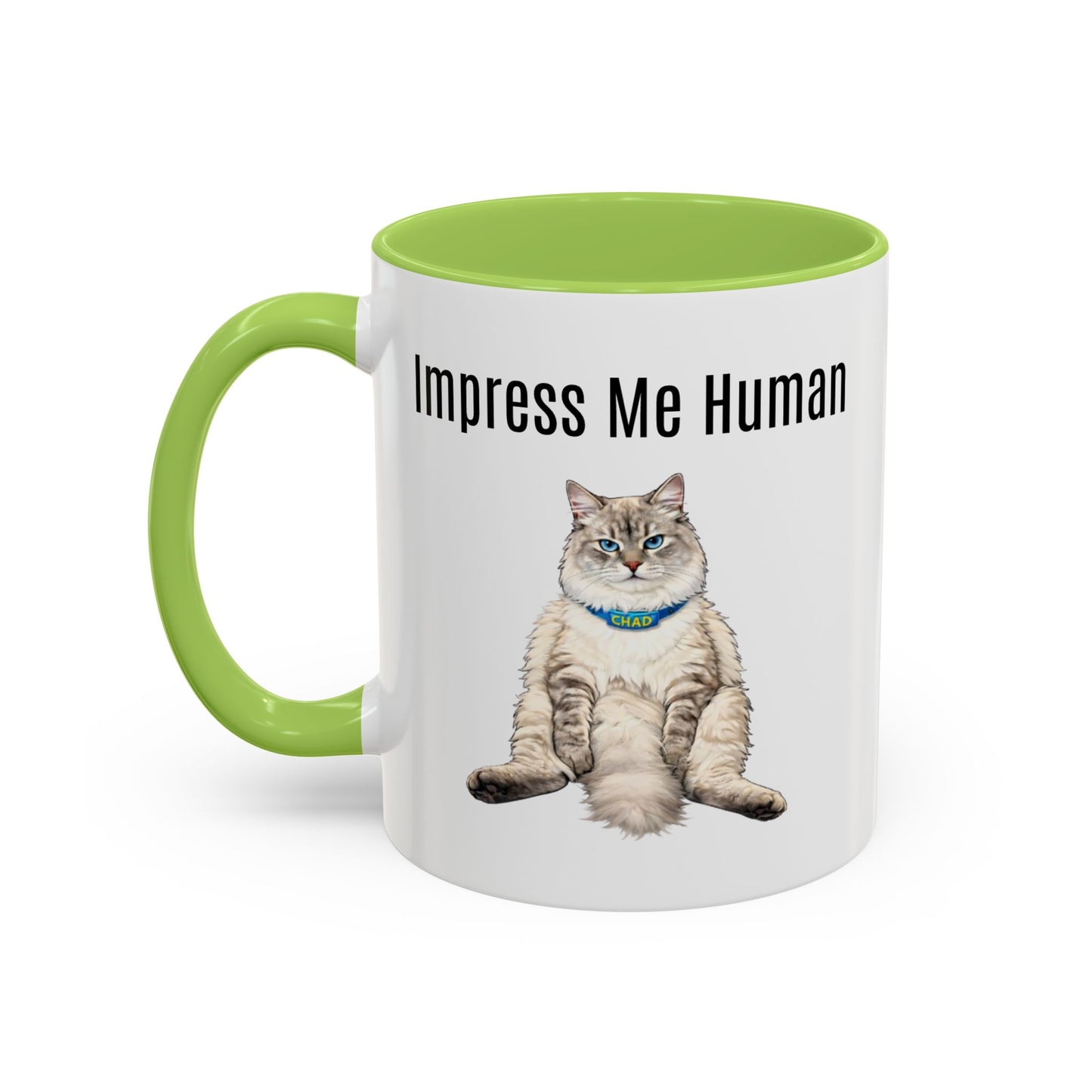 Cat Lover Accent Coffee Mug (11/15oz) — Personalized @chadmycat Design