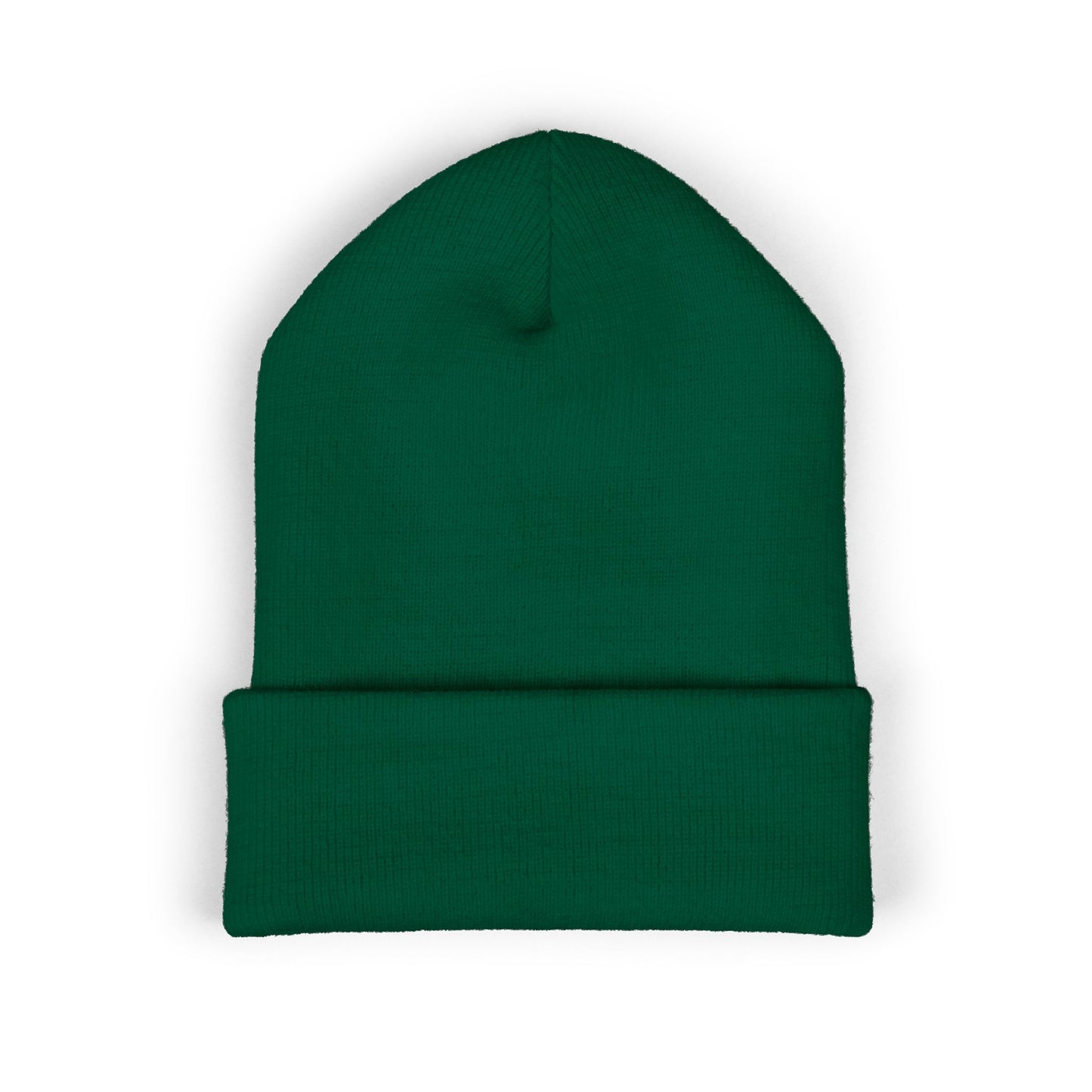 MEOW Embroidered Cuffed Beanie — Cozy Cat Lover Knit Hat