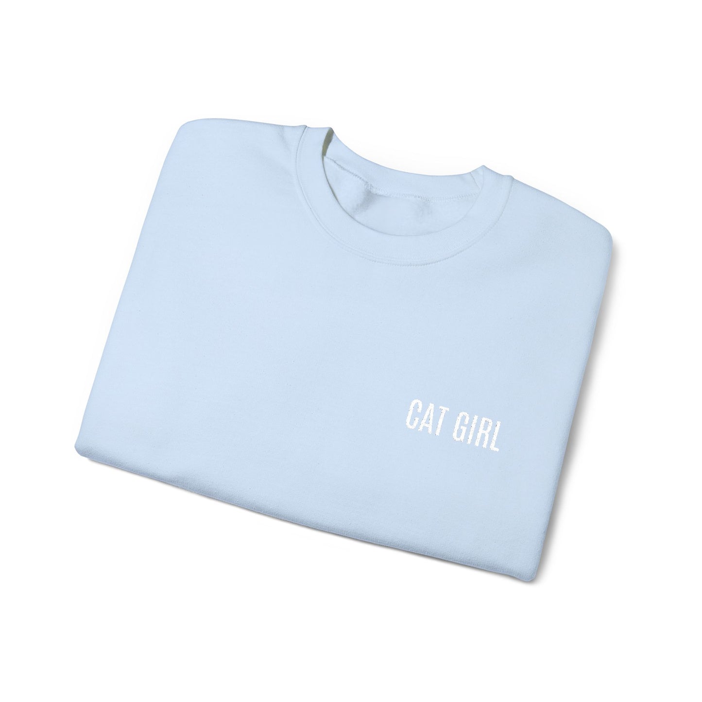 "Cat Girl" Embroidered Unisex Heavy Blend™ Crewneck Sweatshirt