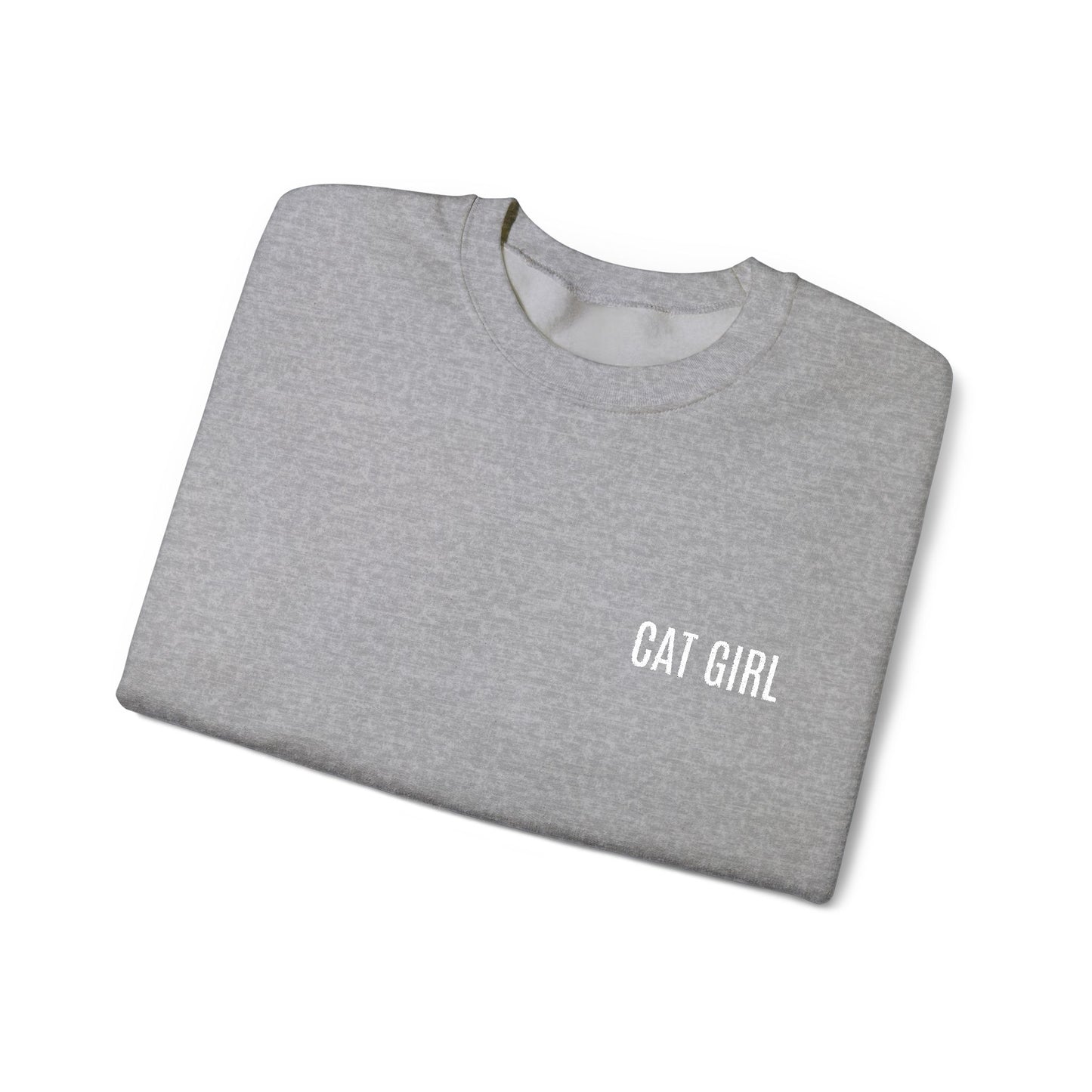 "Cat Girl" Embroidered Unisex Heavy Blend™ Crewneck Sweatshirt