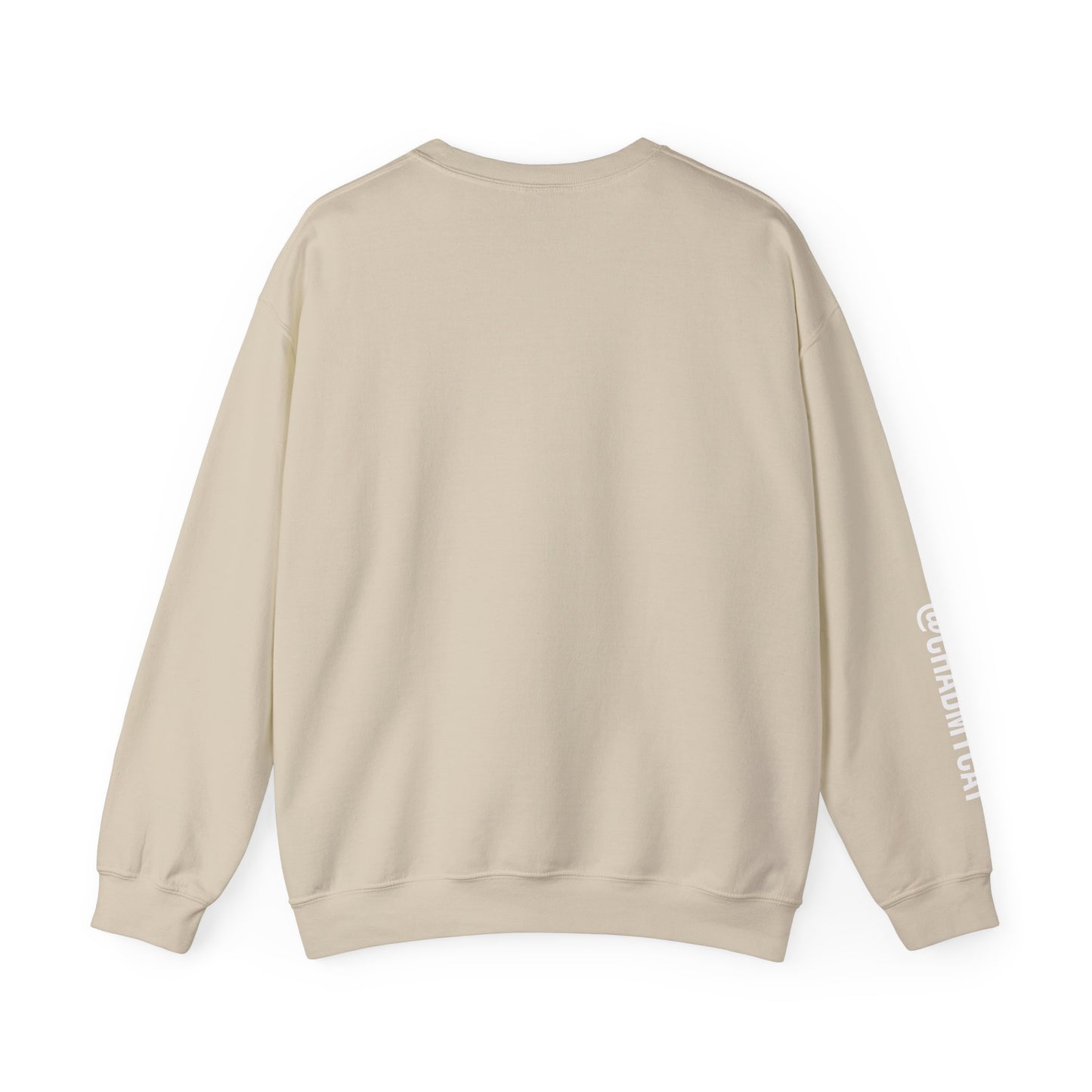 Chonky Sitting Cat Crewneck | Cute Cat Illustration Sweatshirt