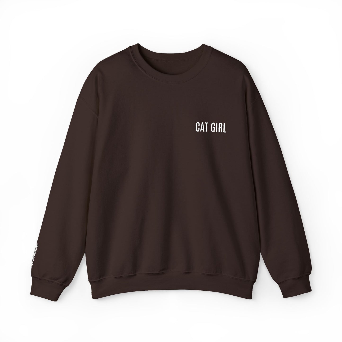 "Cat Girl" Embroidered Unisex Heavy Blend™ Crewneck Sweatshirt