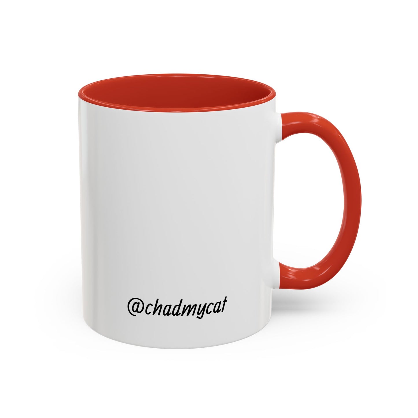Cat Lover Accent Coffee Mug (11/15oz) — Personalized @chadmycat Design