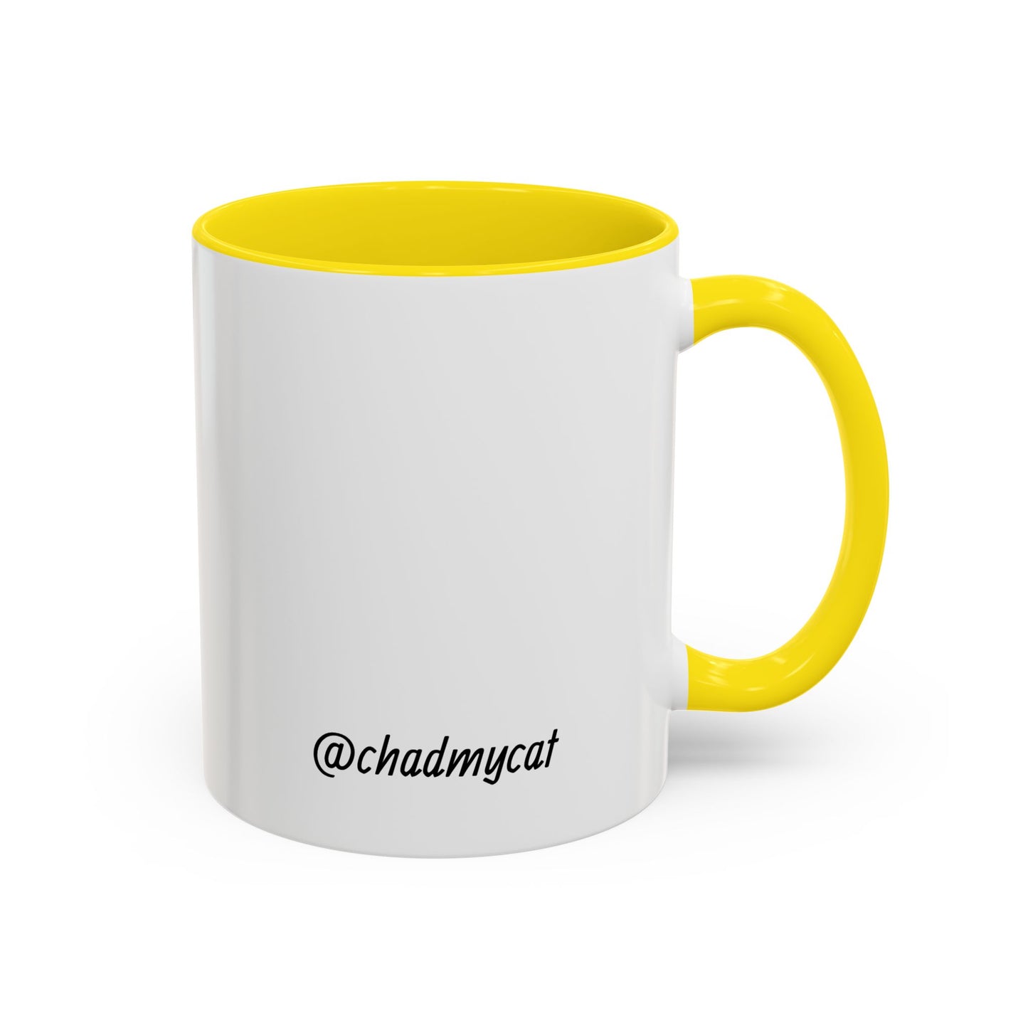 Cat Lover Accent Coffee Mug (11/15oz) — Personalized @chadmycat Design