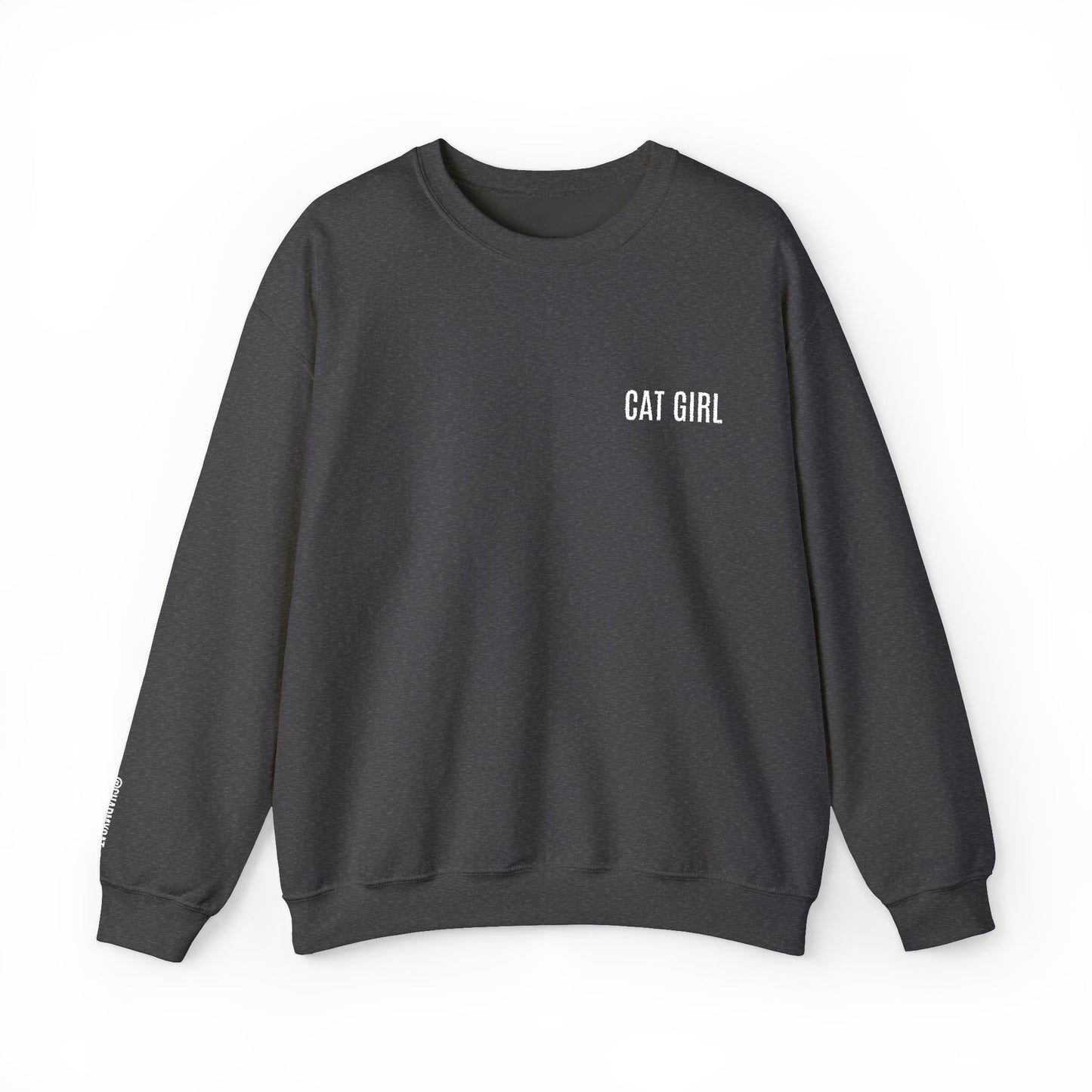 "Cat Girl" Embroidered Unisex Heavy Blend™ Crewneck Sweatshirt