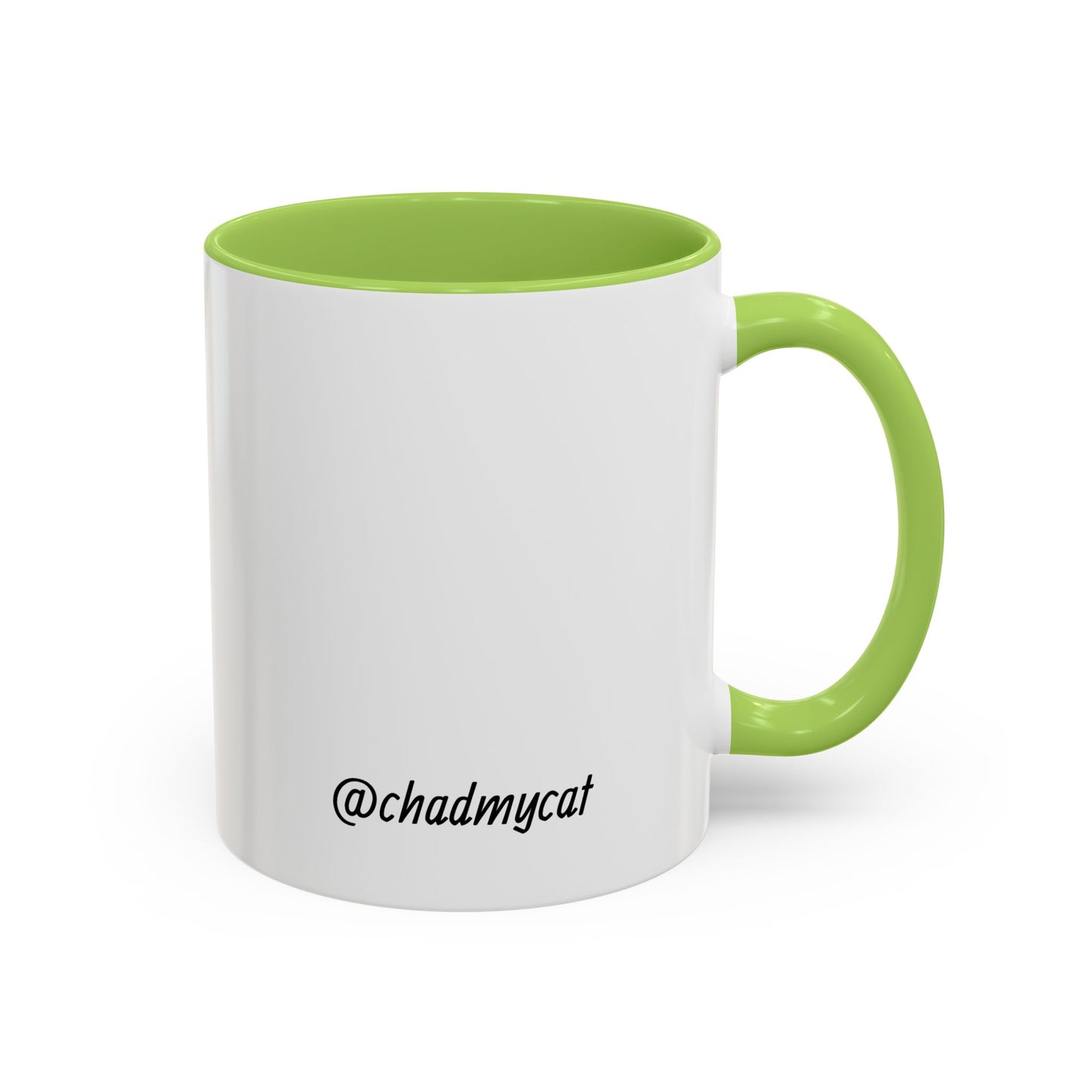Cat Lover Accent Coffee Mug (11/15oz) — Personalized @chadmycat Design