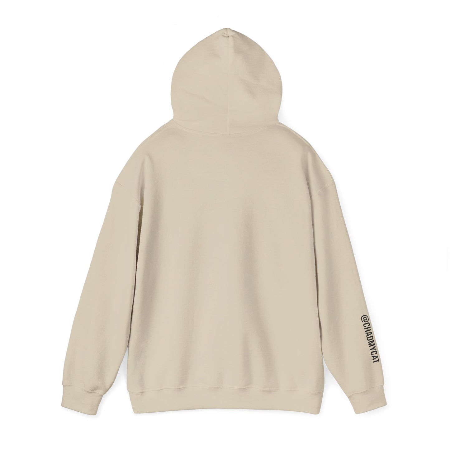 "I can't, my cat needs me" Unisex Heavy Blend™ Hooded Sweatshirt