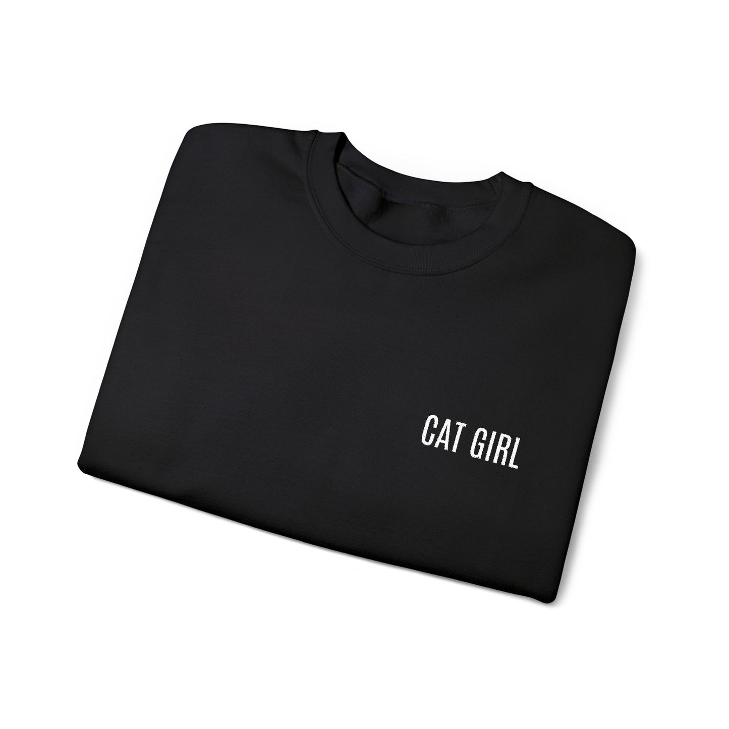 "Cat Girl" Embroidered Unisex Heavy Blend™ Crewneck Sweatshirt