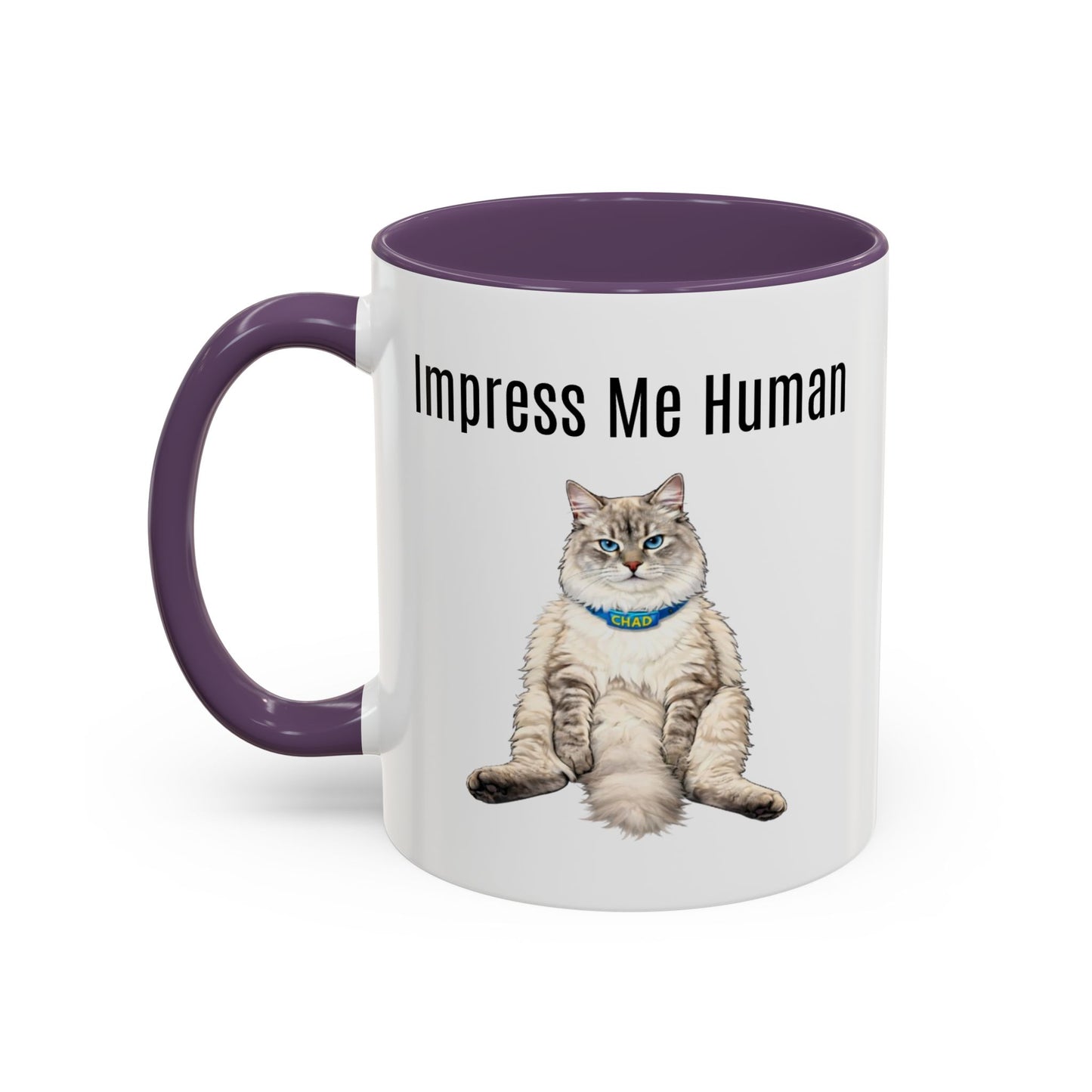 Cat Lover Accent Coffee Mug (11/15oz) — Personalized @chadmycat Design