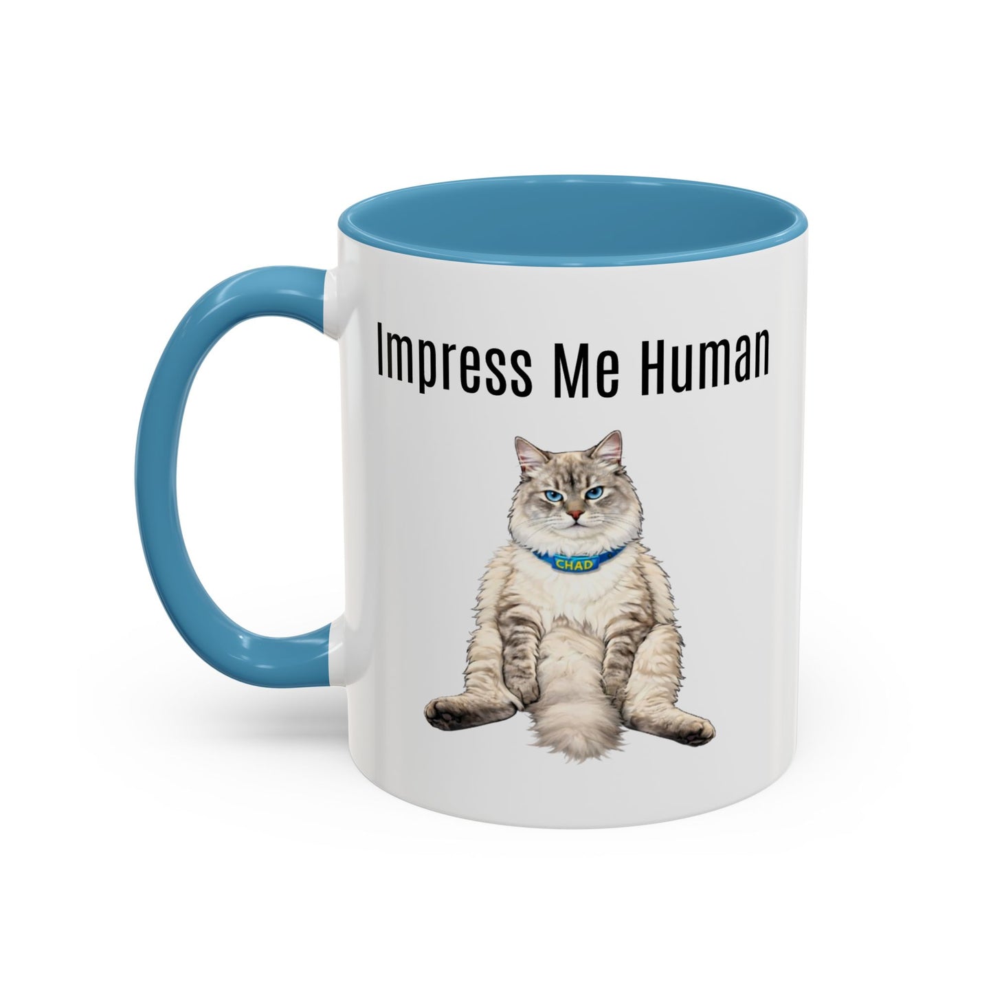 Cat Lover Accent Coffee Mug (11/15oz) — Personalized @chadmycat Design