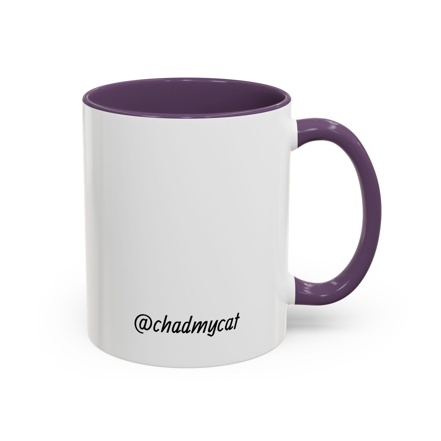 Cat Lover Accent Coffee Mug (11/15oz) — Personalized @chadmycat Design