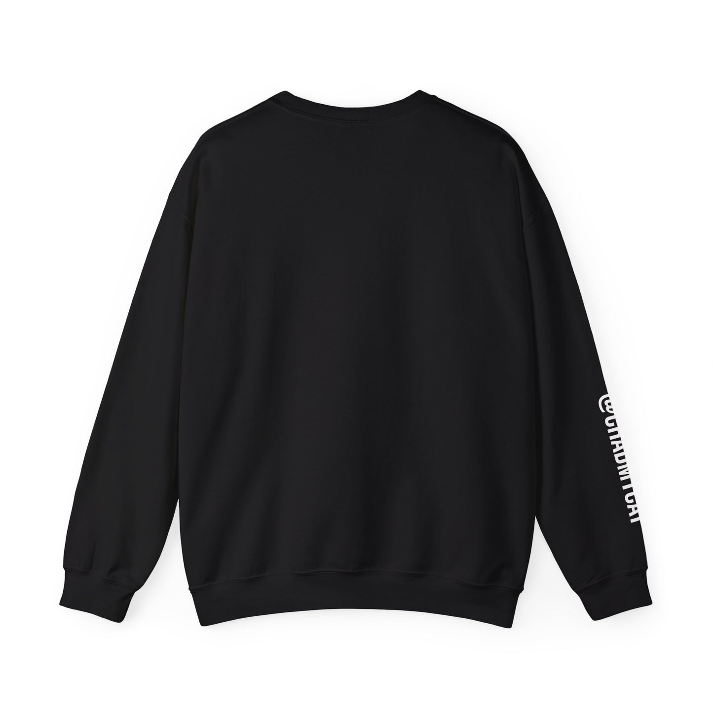 Chonky Sitting Cat Crewneck | Cute Cat Illustration Sweatshirt