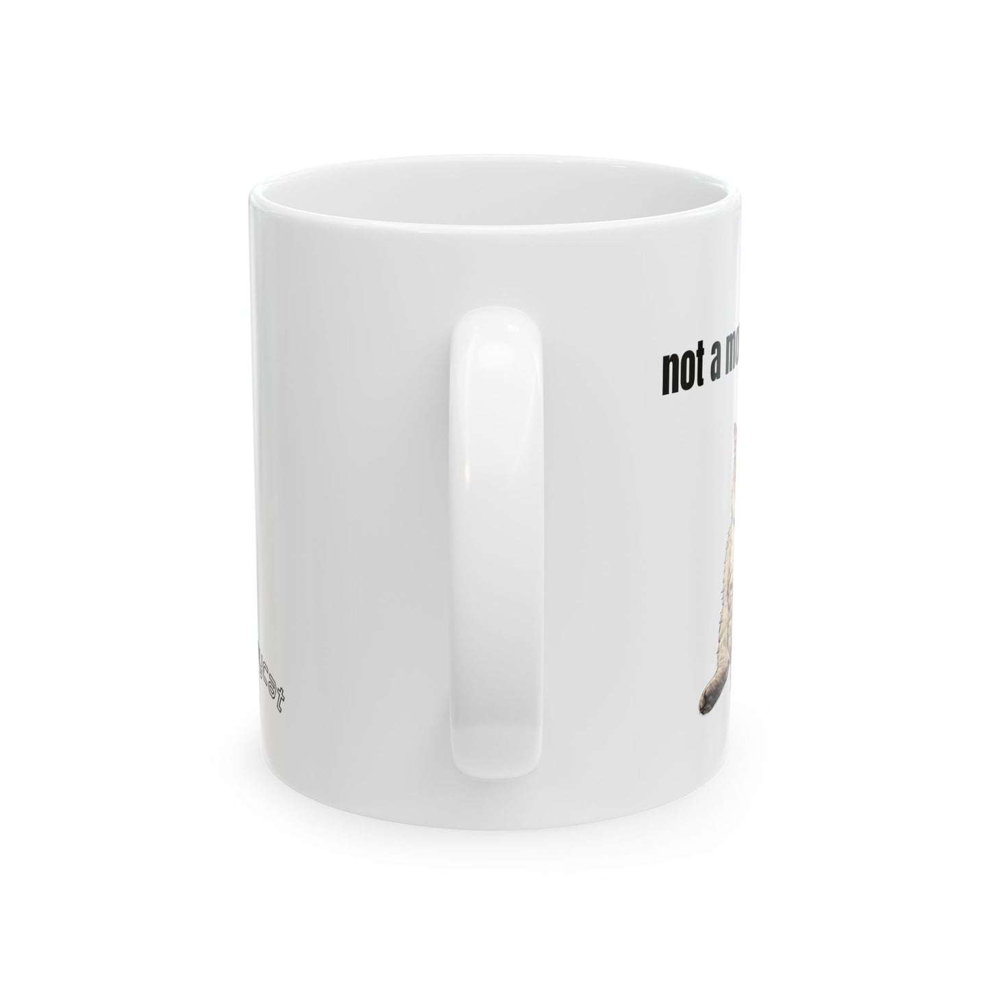 not a morning person | Chubby Chad Cat Mug / Ceramic Coffee Tea Cup