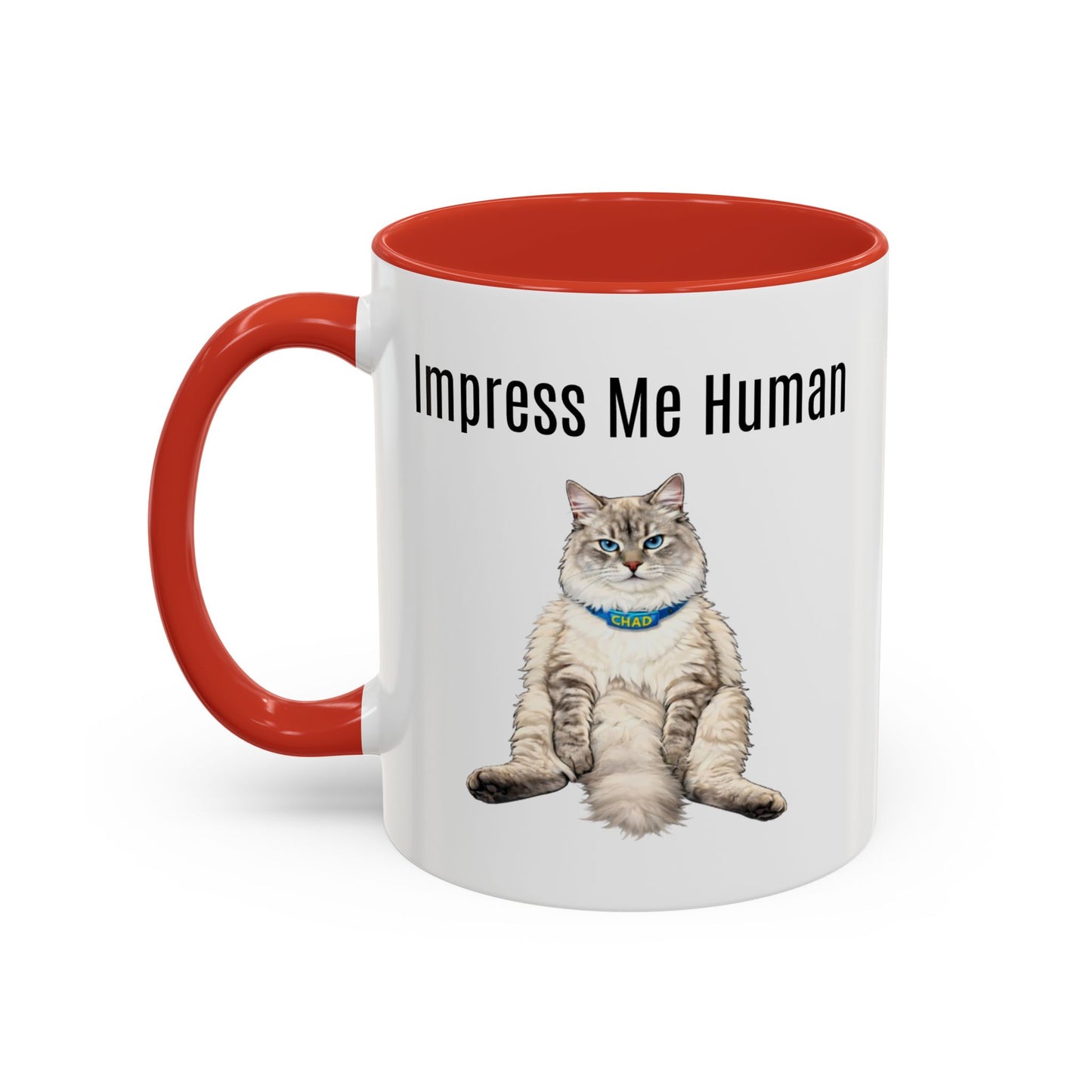 Cat Lover Accent Coffee Mug (11/15oz) — Personalized @chadmycat Design