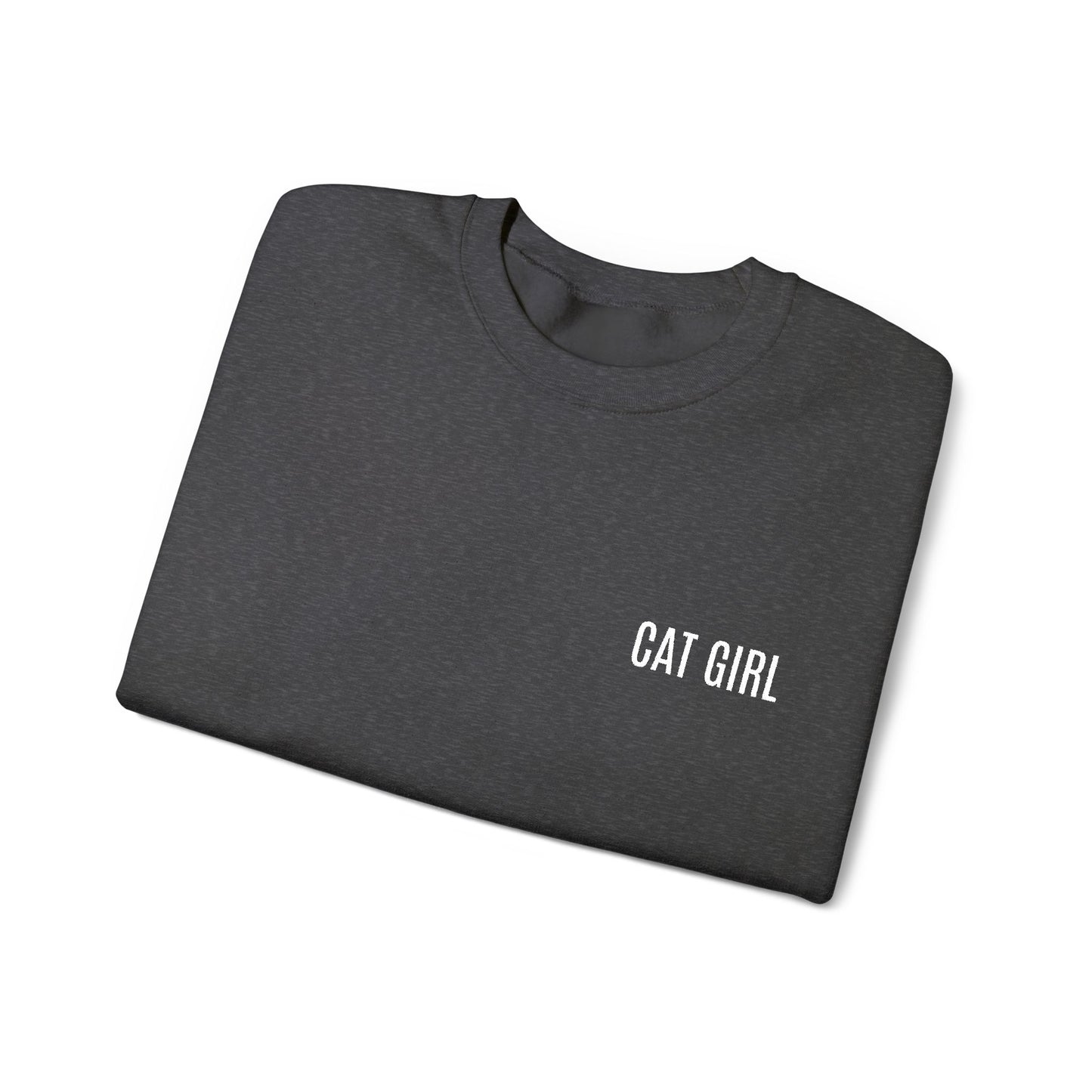 "Cat Girl" Embroidered Unisex Heavy Blend™ Crewneck Sweatshirt