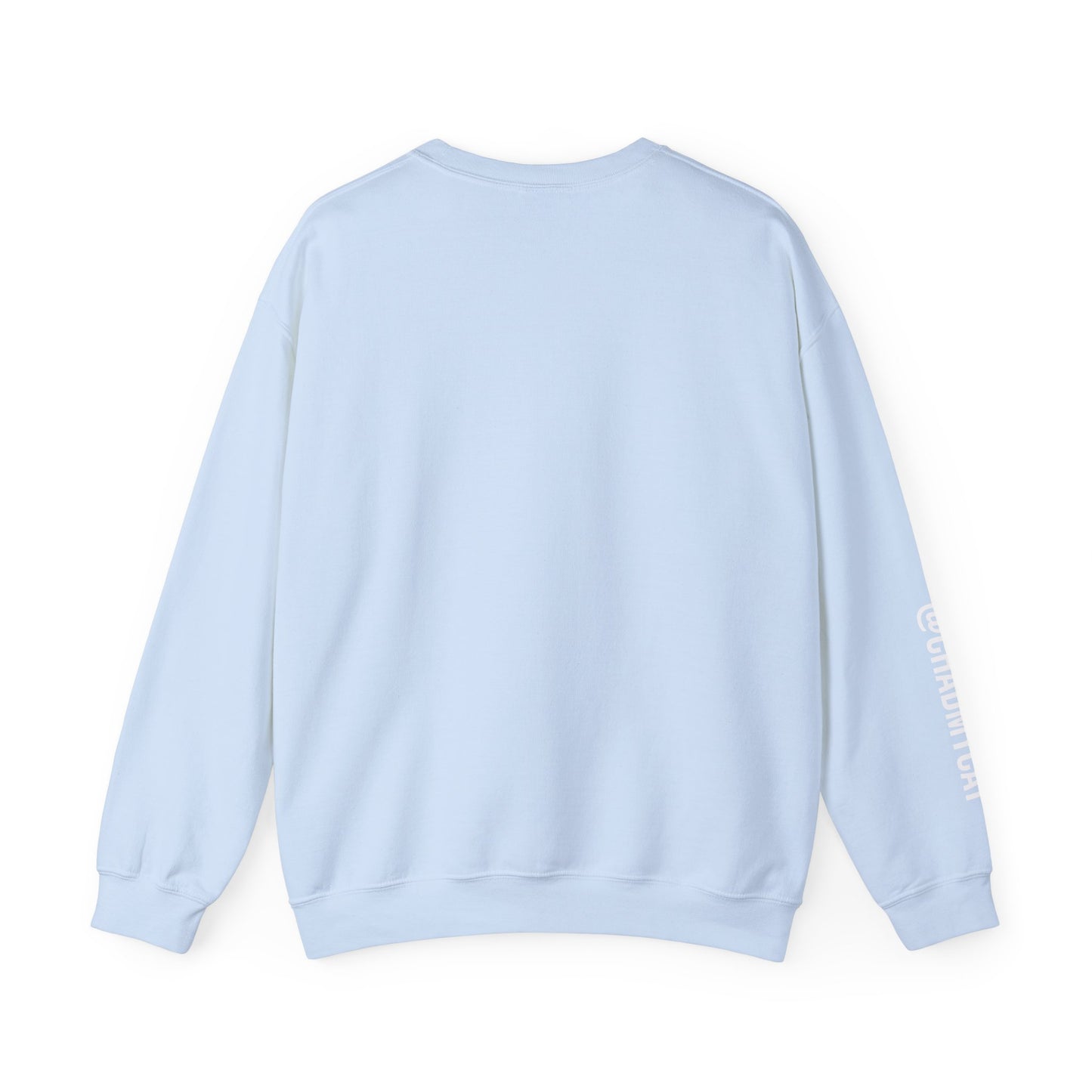 Chonky Sitting Cat Crewneck | Cute Cat Illustration Sweatshirt