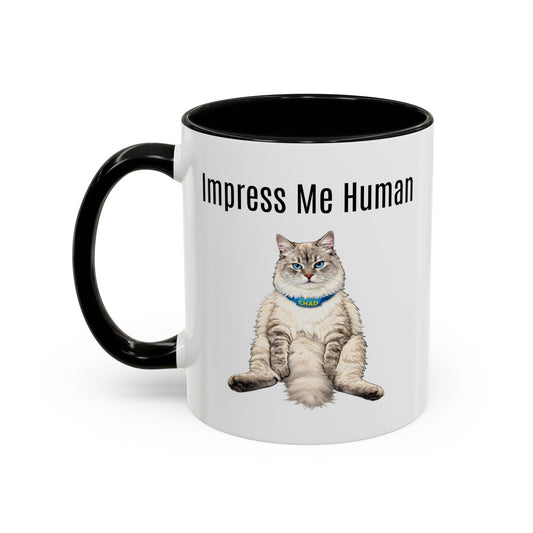 Cat Lover Accent Coffee Mug (11/15oz) — Personalized @chadmycat Design
