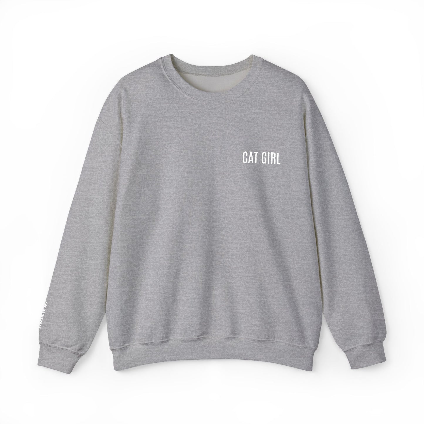 "Cat Girl" Embroidered Unisex Heavy Blend™ Crewneck Sweatshirt