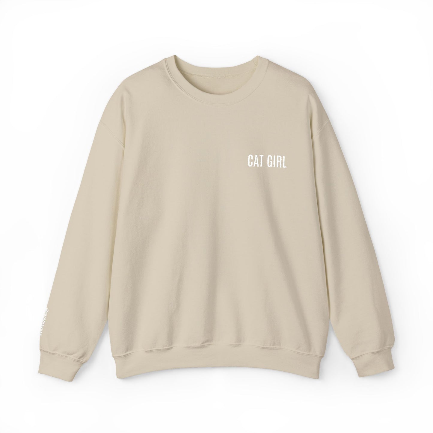 "Cat Girl" Embroidered Unisex Heavy Blend™ Crewneck Sweatshirt