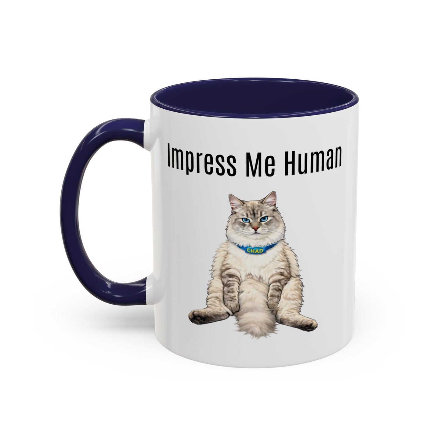 Cat Lover Accent Coffee Mug (11/15oz) — Personalized @chadmycat Design