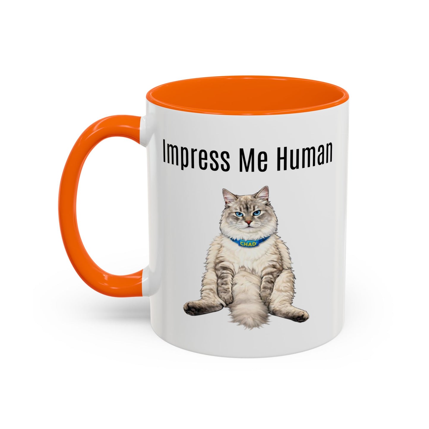 Cat Lover Accent Coffee Mug (11/15oz) — Personalized @chadmycat Design