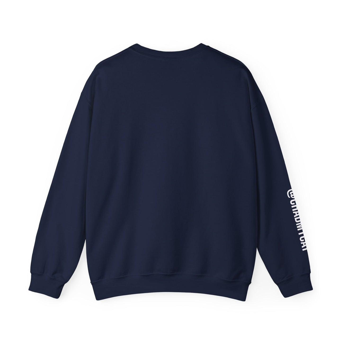 Chonky Sitting Cat Crewneck | Cute Cat Illustration Sweatshirt