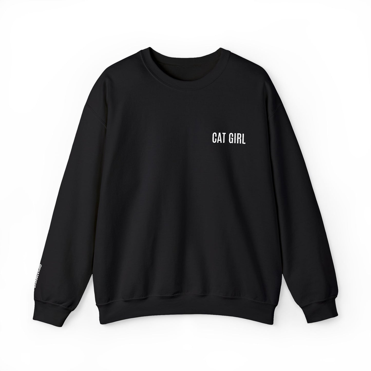 "Cat Girl" Embroidered Unisex Heavy Blend™ Crewneck Sweatshirt