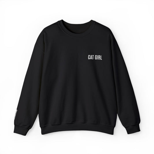 "Cat Girl" Embroidered Unisex Heavy Blend™ Crewneck Sweatshirt