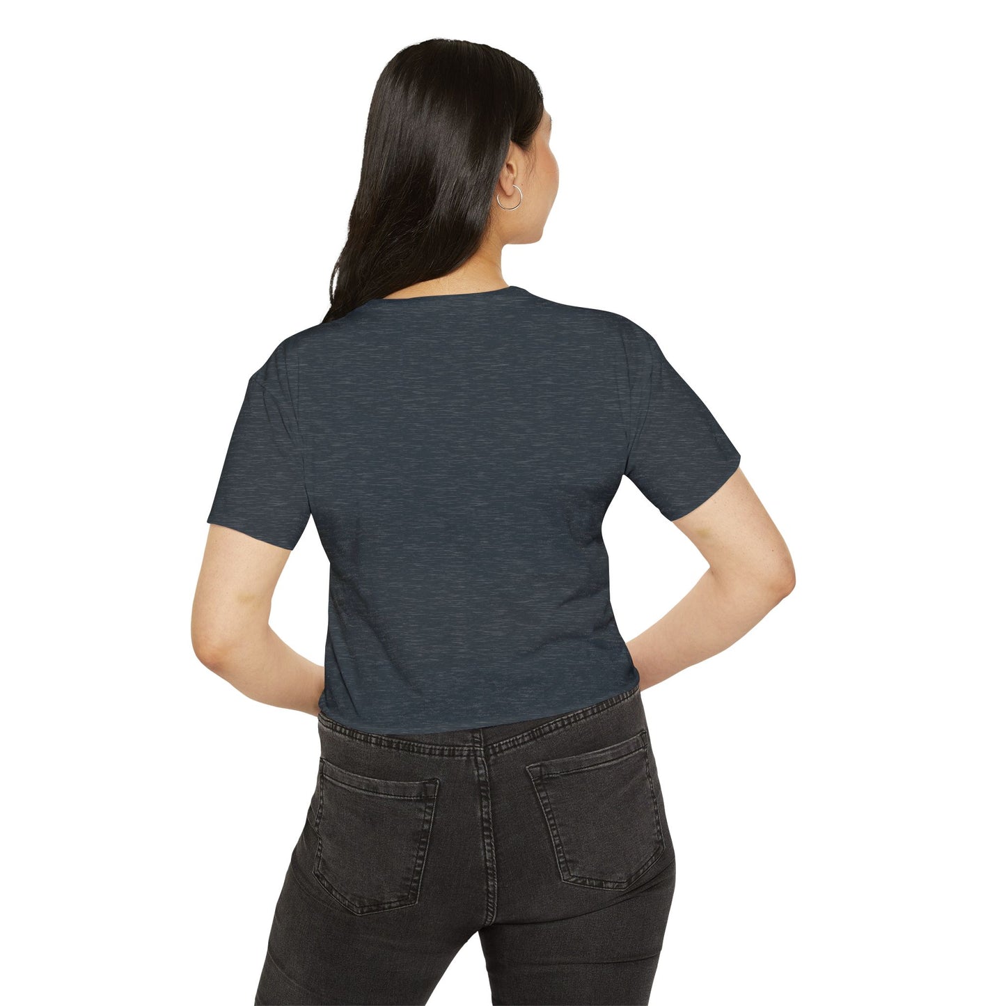 "Purr More Hiss Less" Crop Tee — Women's Cute Cat Festival Tee