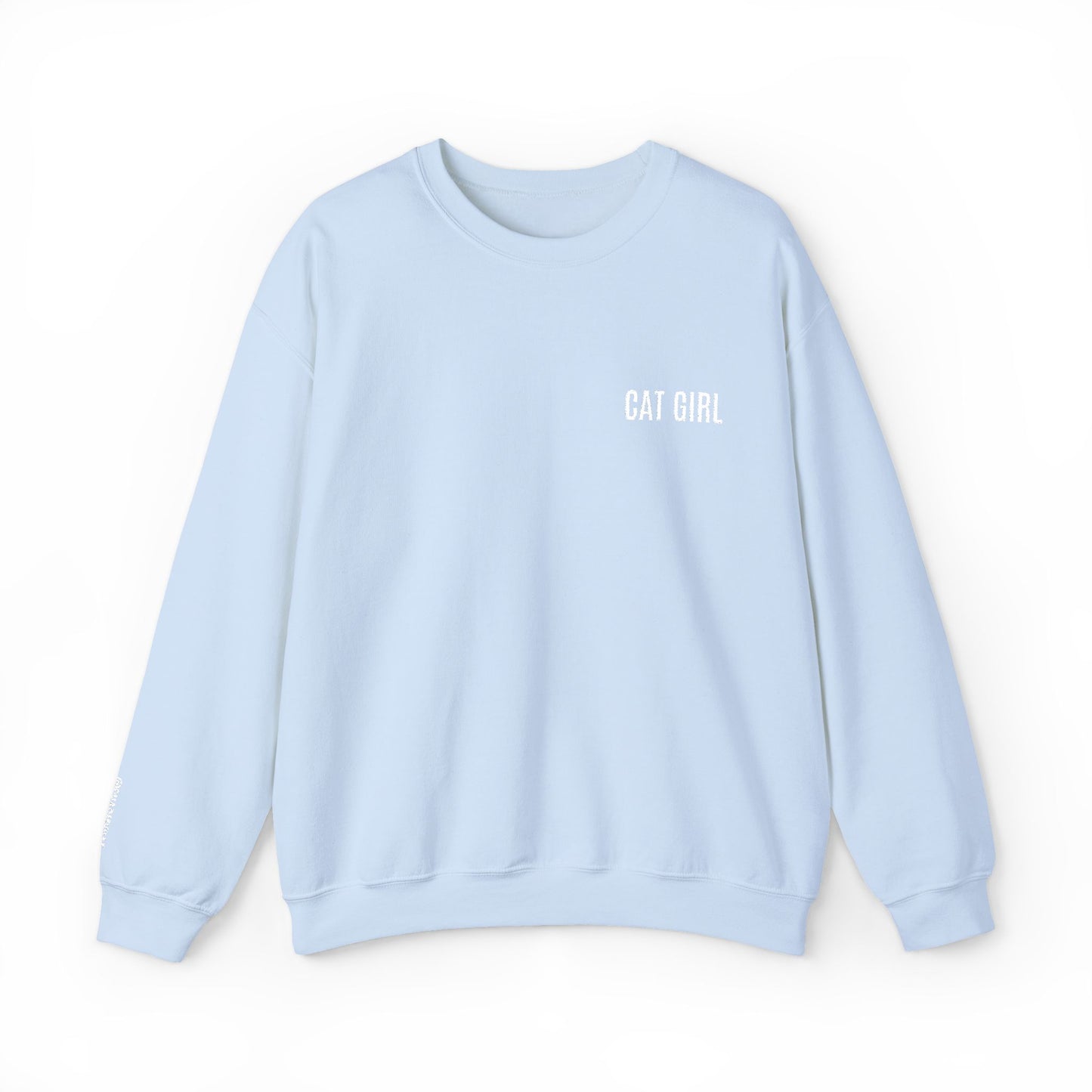 "Cat Girl" Embroidered Unisex Heavy Blend™ Crewneck Sweatshirt