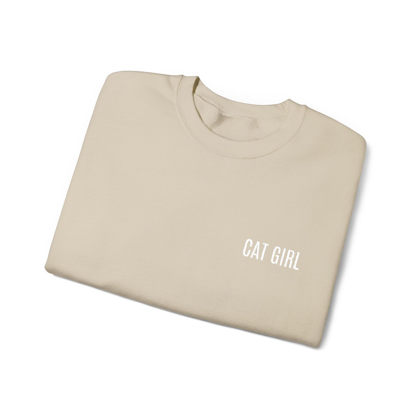 "Cat Girl" Embroidered Unisex Heavy Blend™ Crewneck Sweatshirt