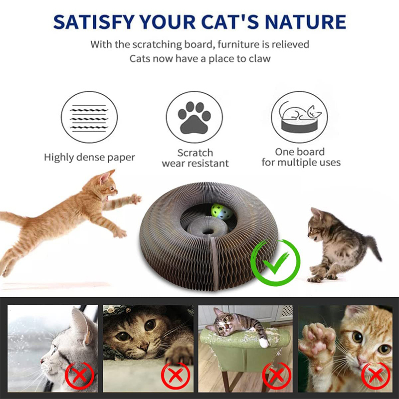Paper Magic Organ Cat Scratching Board Cat Toy -FREE SHIPPING-